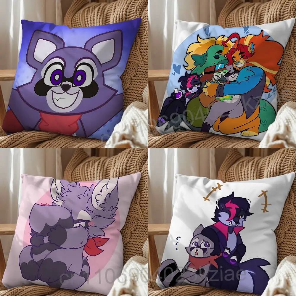 

game Laura Ed Indigo Park Pillow Case Square Double-Sided Printing Short Plush Sofa Cushion Cover Bedroom Bedside Pillow