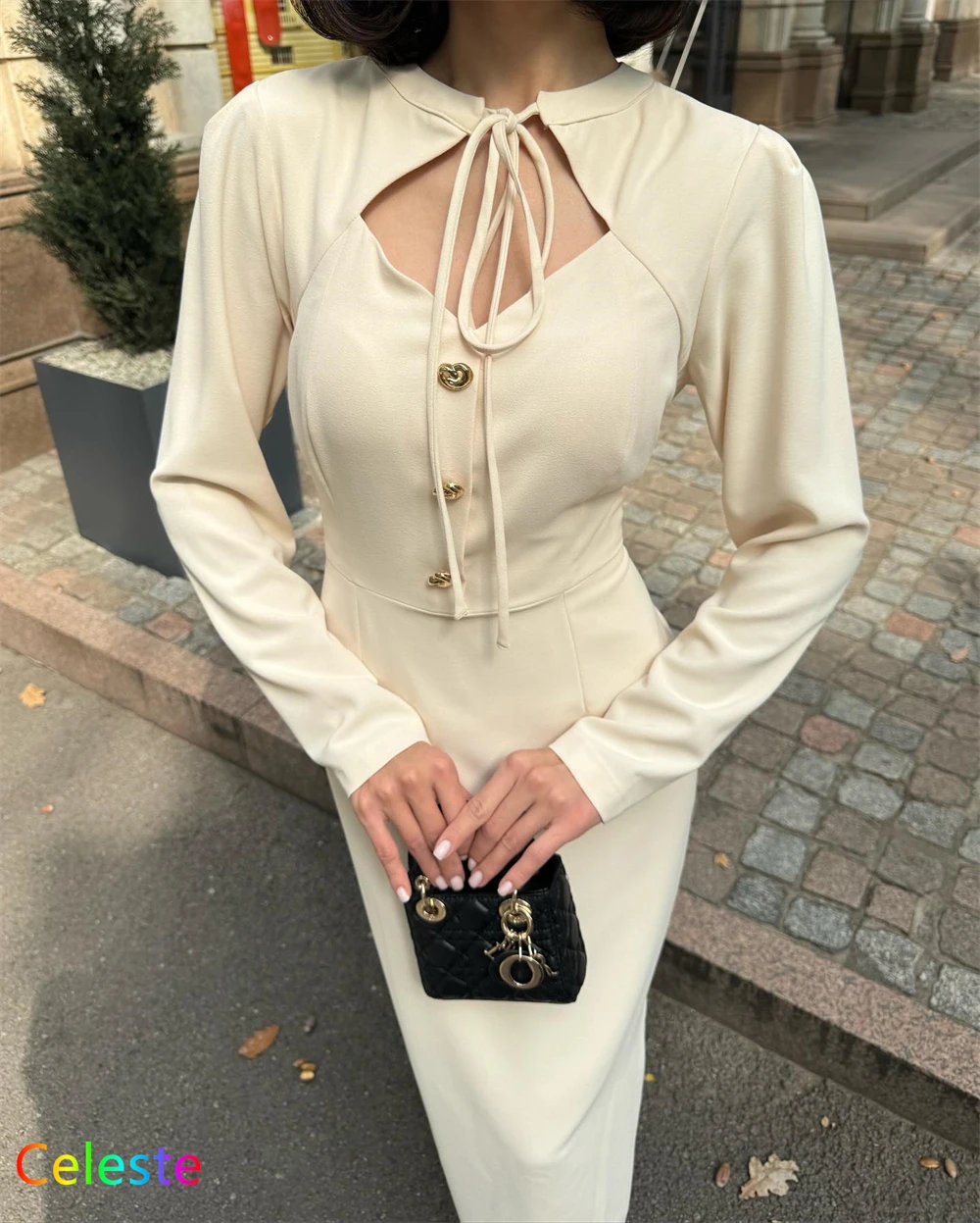 Customized Fashion White Jersey Evening Dress Classic Long Sleeves Homecoming Dresses Modern Ruched Special Occasion Gowns