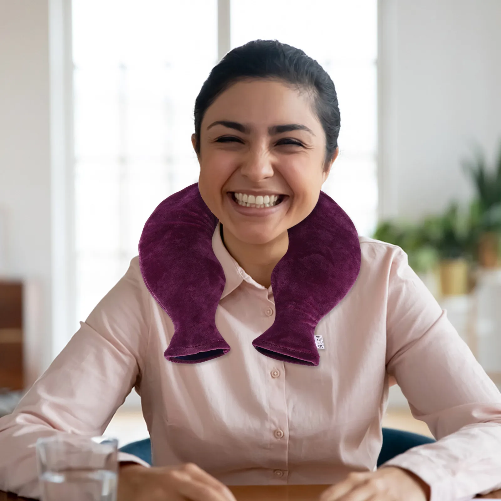 

Explosion-Proof Neck Hot Water Bag Classic Shape Warm Shoulder Neck Care Hot Water Bottle Travel Home Use
