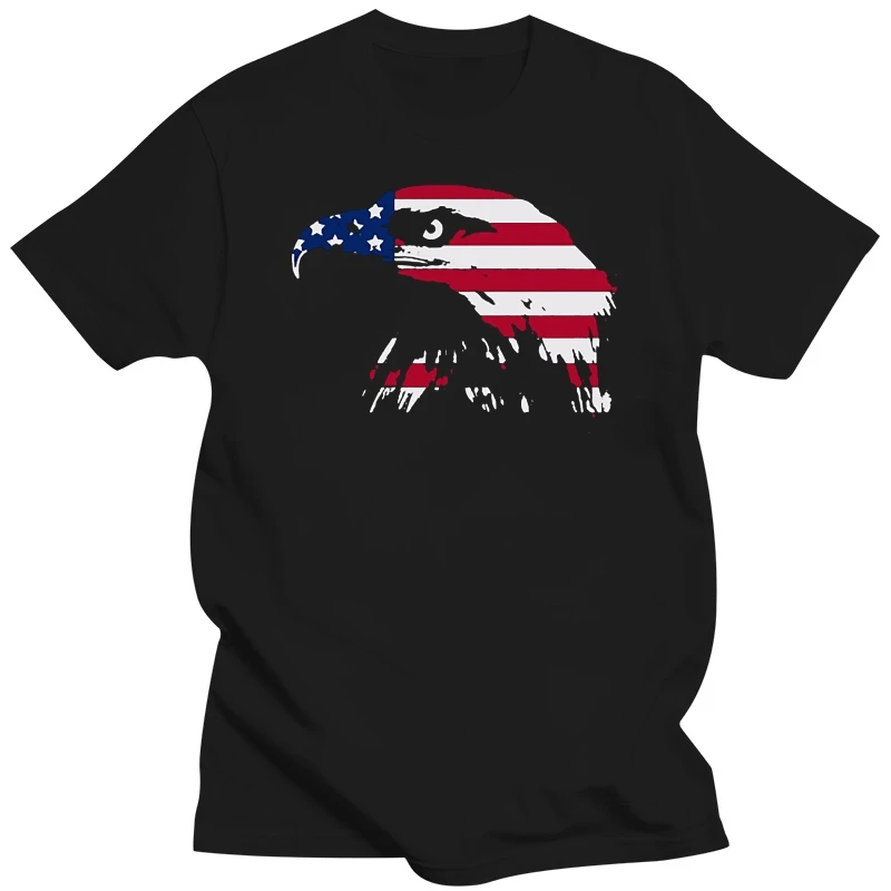 Tshirt Homme 2020 New USA FLAG BALD EAGLE  MENS T SHIRT BIRD NATIONAL BIRD AMERICA USA PREY OF