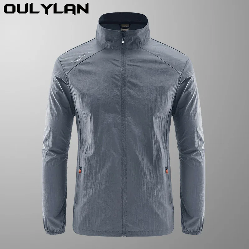 

Outdoor Fishing Skin Clothing Men's Jacket Sun Protection Casual Breathable Sports Windbreaker Windproof Resistant Ultrathin