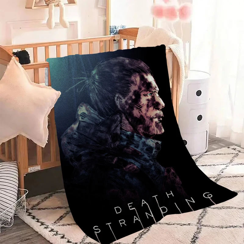 

Death Stranding Video Games Characters Throw Knee Blanket Fluffy Soft Blankets Microfiber Bedding Sofa Bed Decorative Fleece Nap