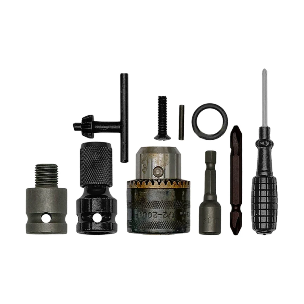 

As Show Drill Adapter 1.5 To 13mm Drill Chuck Adapter 1.5-13mm Chuck Long Lifespan Metal Material Stable Performance