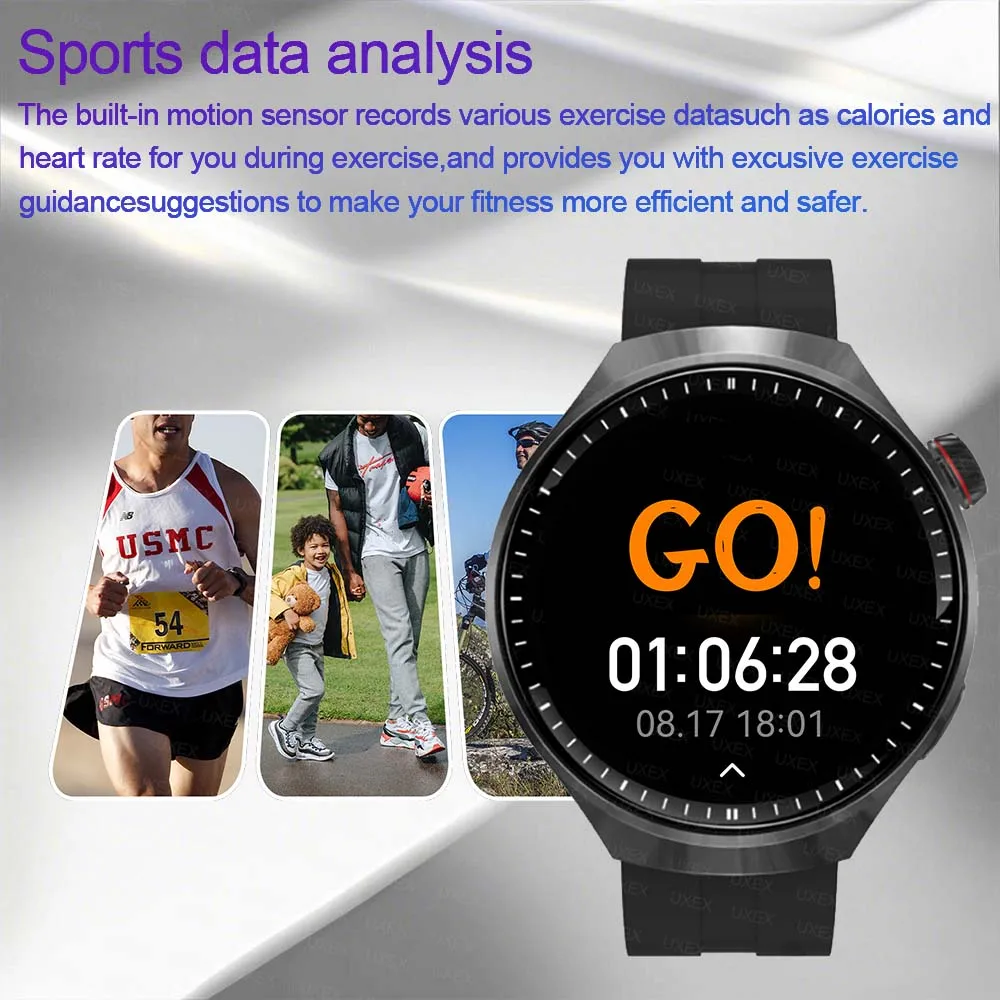 خارج Smartwatches ساعة رجل 1.52 HD مكالمة لاسلكية الصحة المقتفي مخصص صور صوت مساعد هدية الكريسماس لتقوم بها بنفسك وجوه ساعة