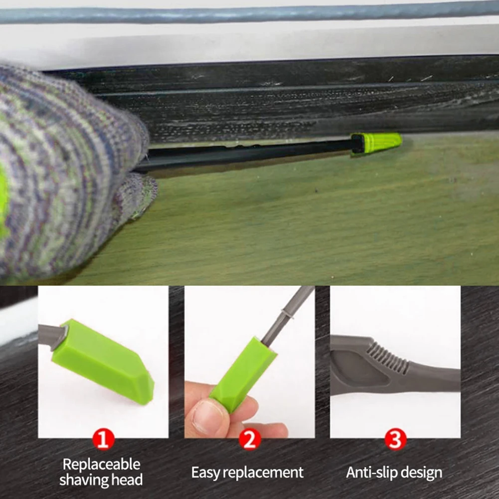 Glaskleber-Winkelschaber, Multifunktionales Finish-Werkzeug, Kunststoff-Dichtmittel-Reparaturwerkzeug für Fenster, Keramik und Fliesen
