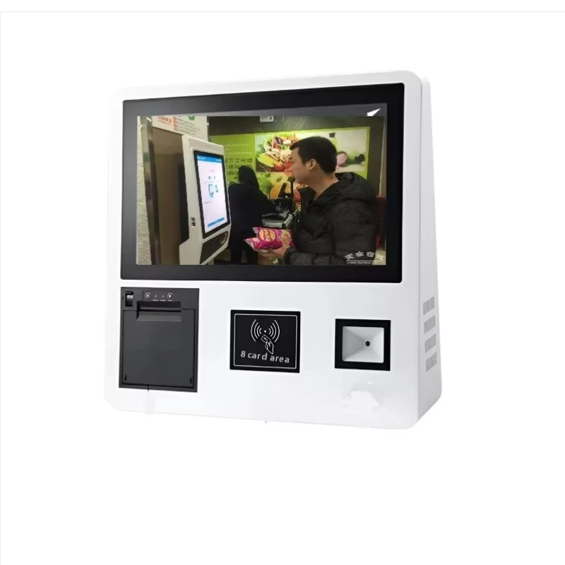 

15.6-Inch all-in-one wall-mounted self-service cash register POS end point for supermarkets and retail