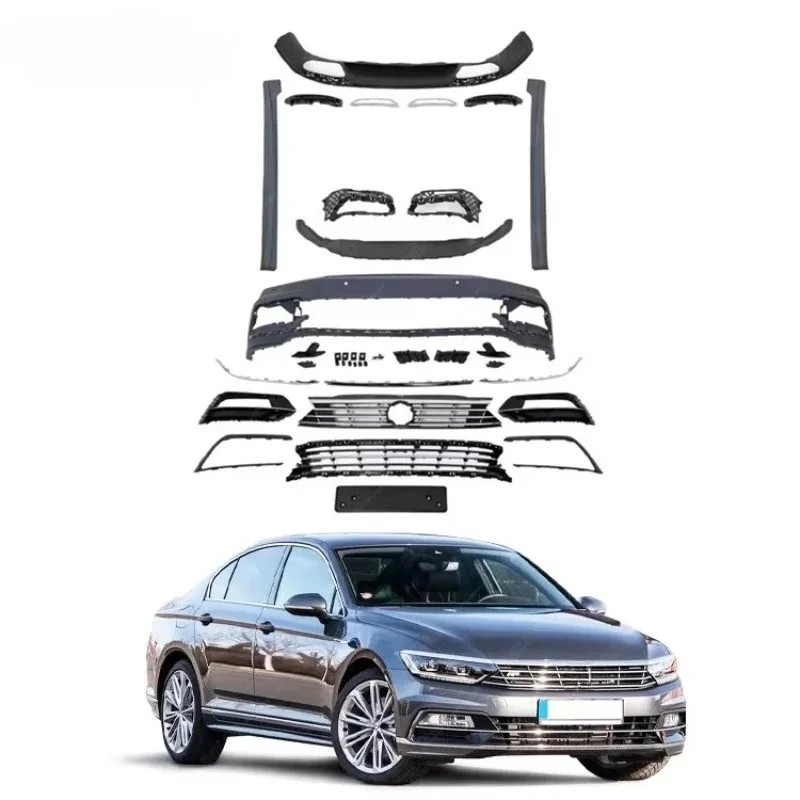 

Factory Price R-line Style Body Kit for s Passat B8 2015 With Front Bumper Front Lip Side Skirts