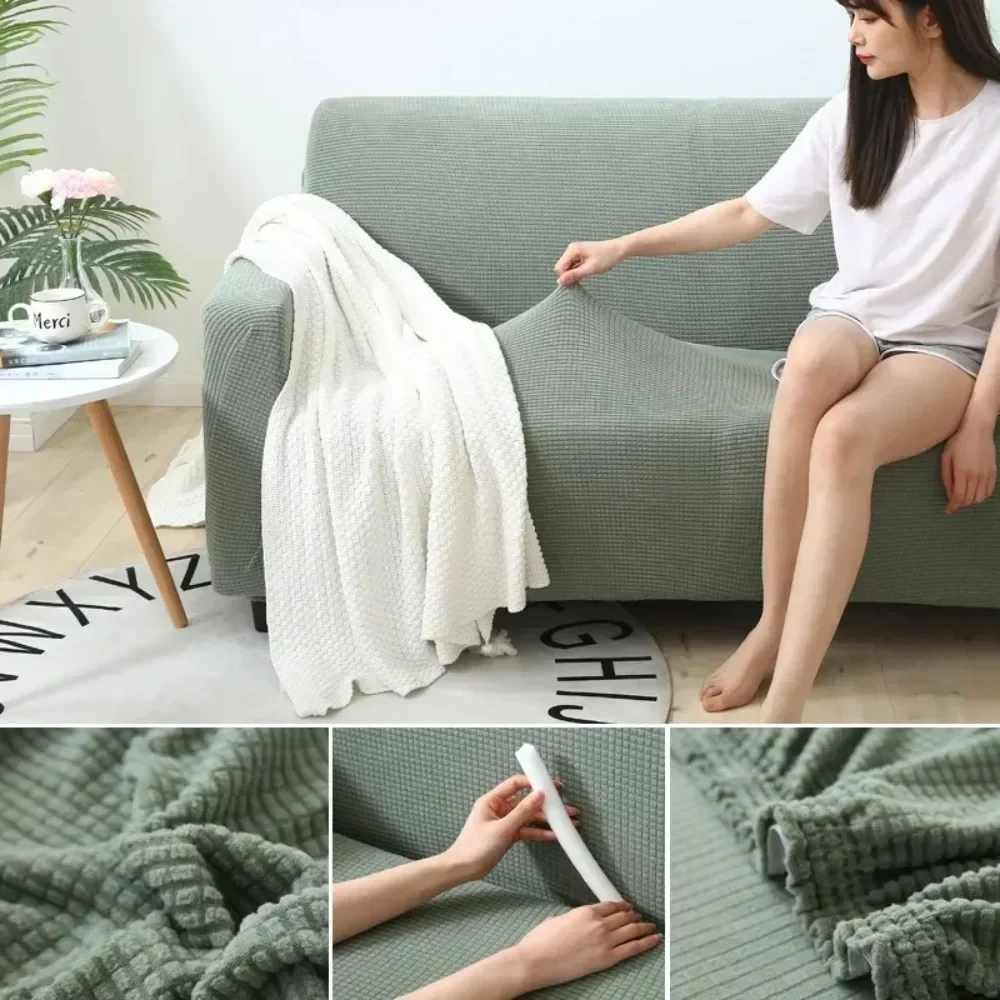 All-Inclusive Non-Slip Full Covered Stretch Sofa Cover Modern Minimalist Four Seasons Universal Sofa Cushion decor 1/2/3/4 Seats