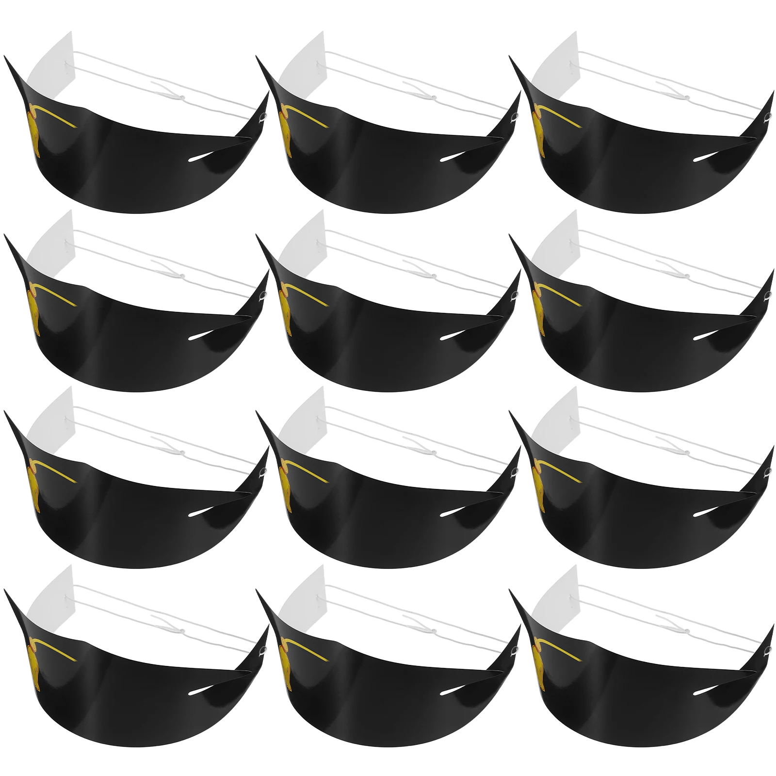 

12 Pcs Doctor Paper Hat Graduation Birretes Cap Handmade Caps Hats Craft Party Favors DIY Crafts