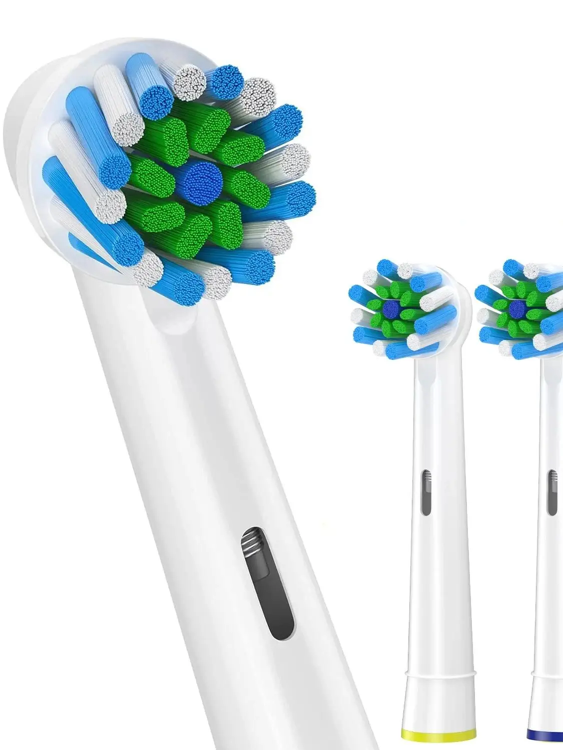 Cabeça de escova de dentes 4 unidades compatível com escova de dentes elétrica Braun Oral B, cabeças