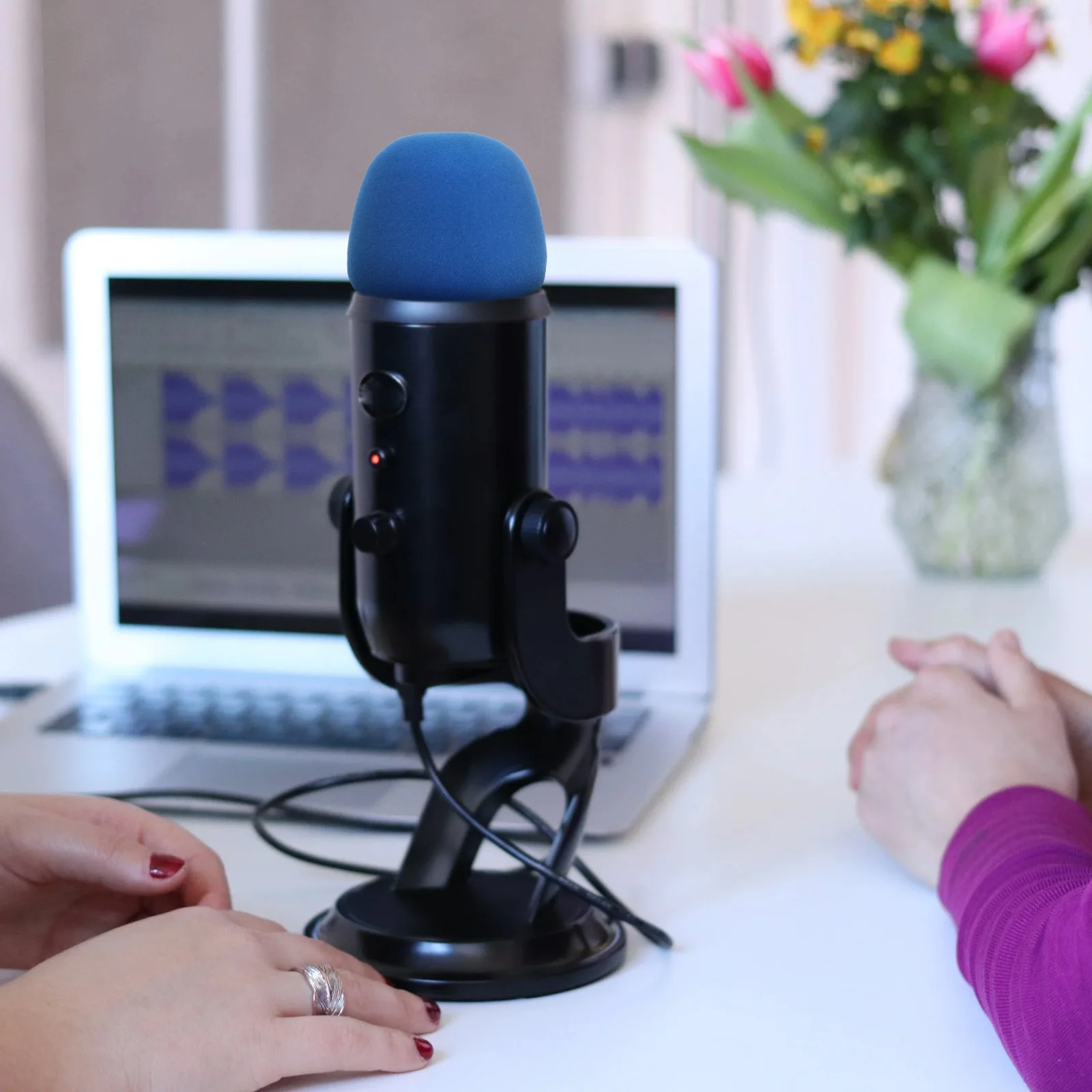 

10pcs Microphone Sponge Covers Colored Dust Spray Protector Gaming Durable Mic Windshields Elastic Excellent Quality