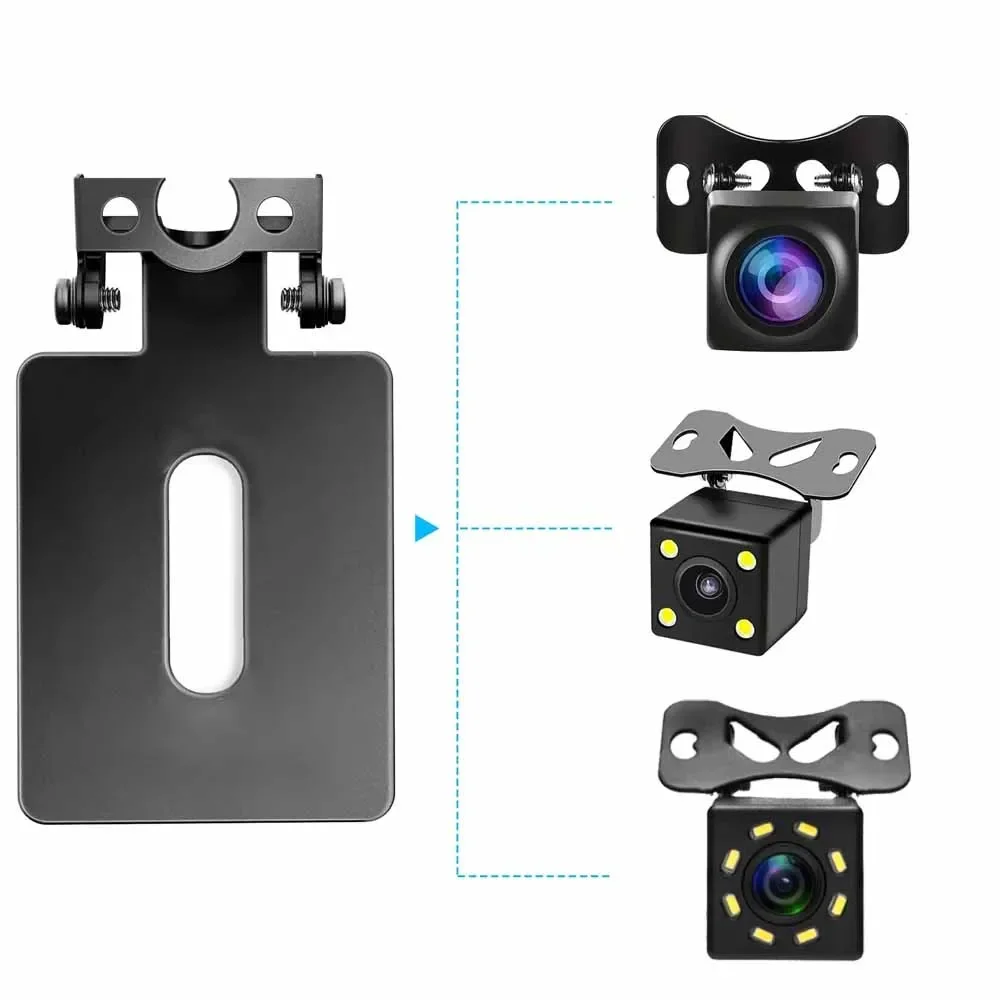 Backup Camera Car Rear View Camera License Plate Holder Bracket Mount Universal