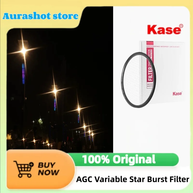 Kase AGC Variable Star Burst Filter 67/72/77/82mm For Astrophotography Waterscape Portrait Lighting Night Scene