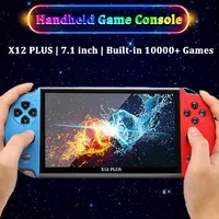 X7/X7 Plus/X12/X12 Plus Portable Handheld Video Game Console 4.3/5.1/7.1 Inch HD Screen Game Player Built-in10000+ Classic Games