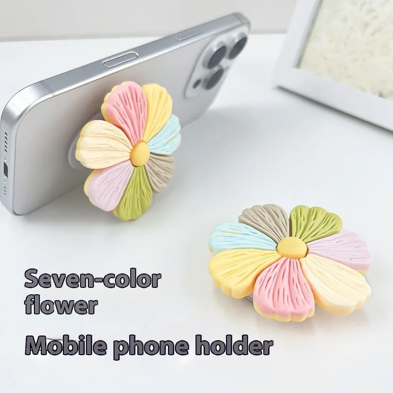 

Mobile Phone Expanding Stand Airbag Bracket Foldable Phone Back Sticker Holder Adhesive Support Cute Cartoon Ring Buckle Cushion