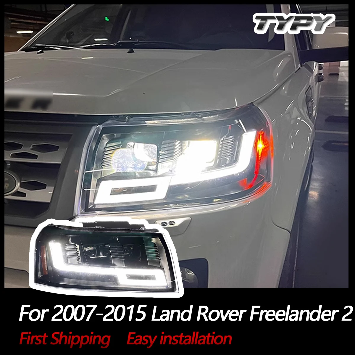 

Автомобильные фары для Land Rover Freelander 2 передние фары 2007-2015 светодиодный проектор передняя фара дневные ходовые аксессуары