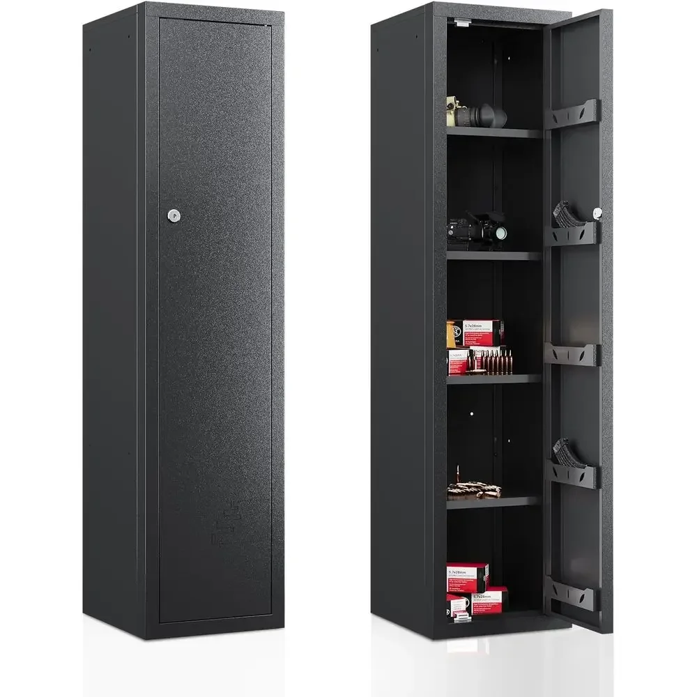 

59-Inch Tall Home Security Cabinet with Quick Access, Removable Shelves for Large Storage