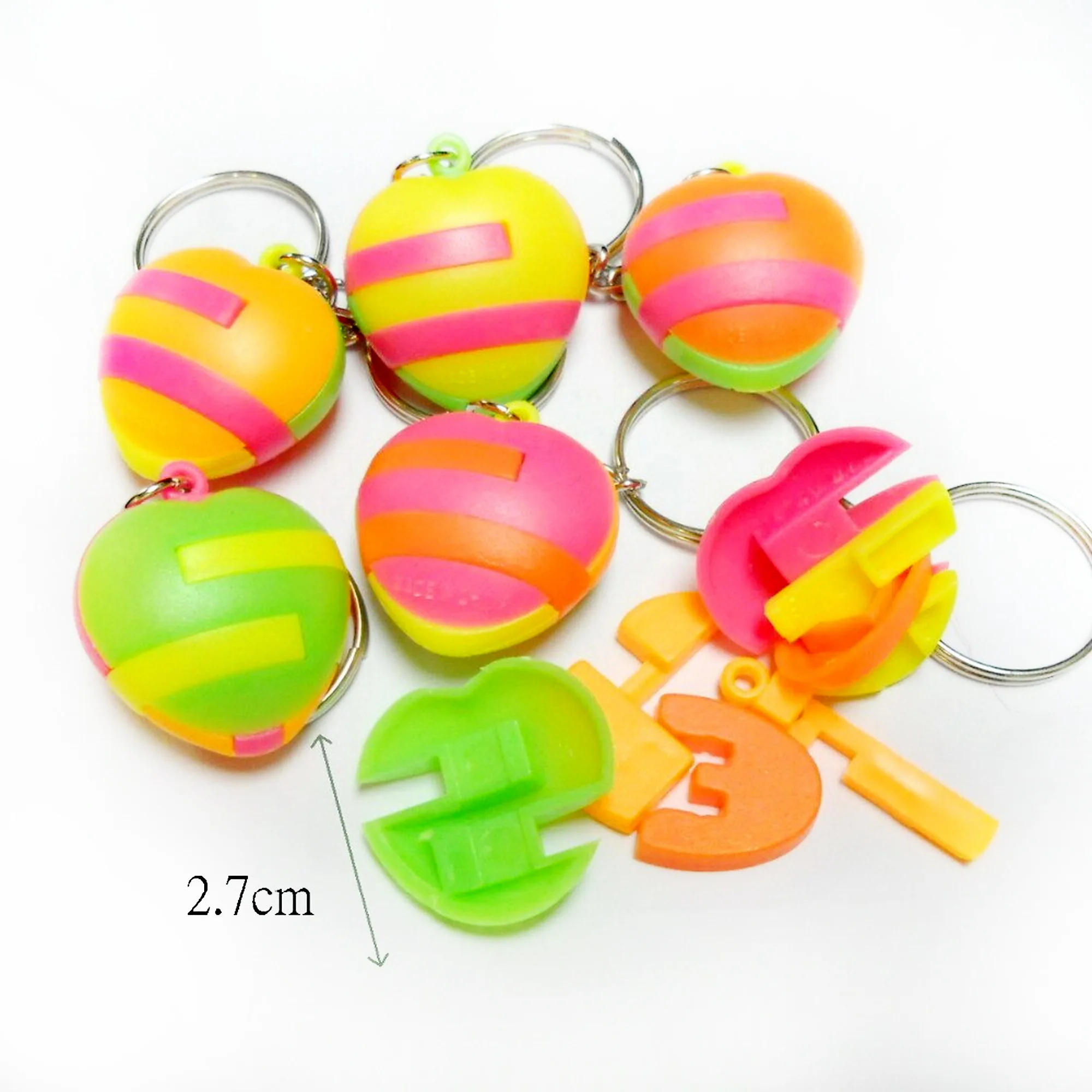

10 pc, puzzle heart, keychain, kids party Favor, game toys, prize gift, gadget, pinata filler, souvenirs, giveaways, birthday to