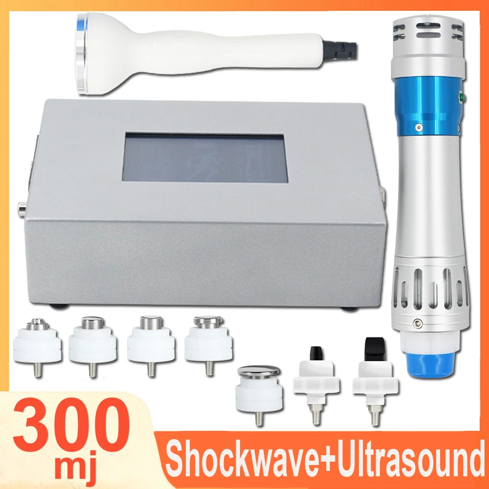 300MJ Shockwave Therapy Machine Physiotherapy Shock Wave Ultrasound Body Massage Equipment ED Treatment Tennis Elbow Pain Relief