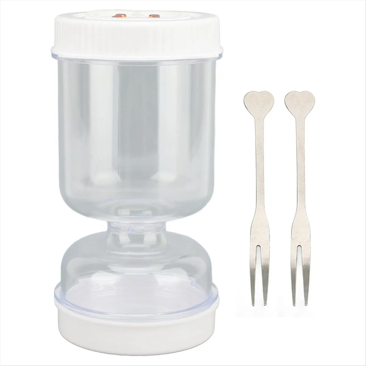 AB52 Pickle Jars with Strainer Flip 50oz Hourglass Container Juice Separator for Olives Gherkins or Sliced