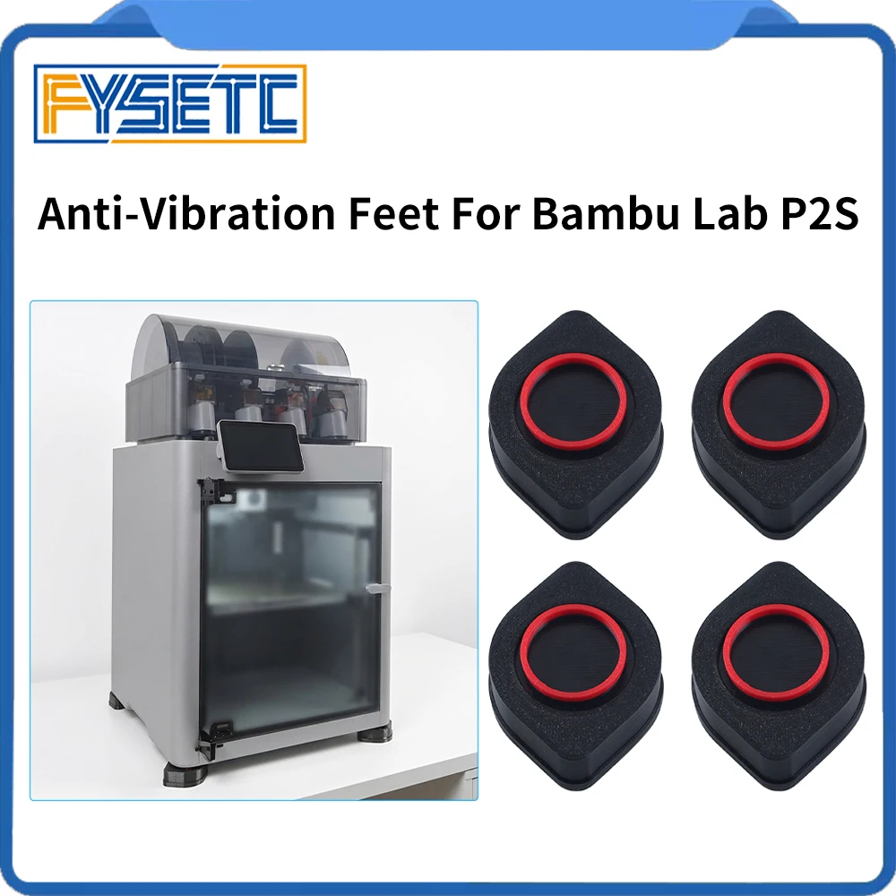 

For Bambu Lab P2S HULA Anti-Vibration Feet Anti-slip Anti-Shock Dust-proof Foot Pad 3D Printer Upgraded Parts for Bambu P2S