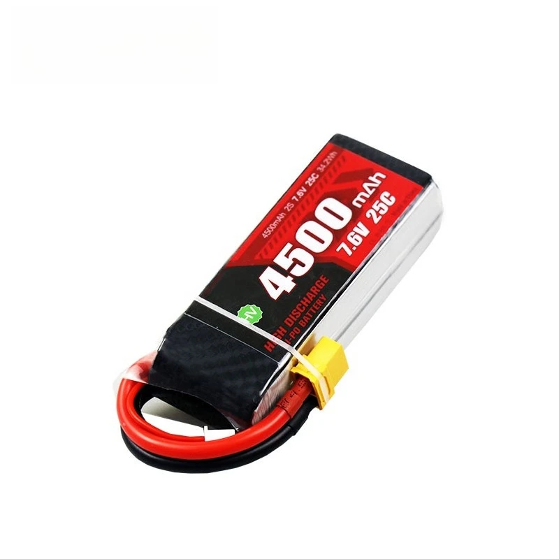 4500mAh 2S 7.6V 25C يبو بطارية ل RC هليكوبتر كوادكوبتر FPV سباق الطائرة بدون طيار أجزاء طائرات بدون طيار بطارية مع T/XT60 #3
