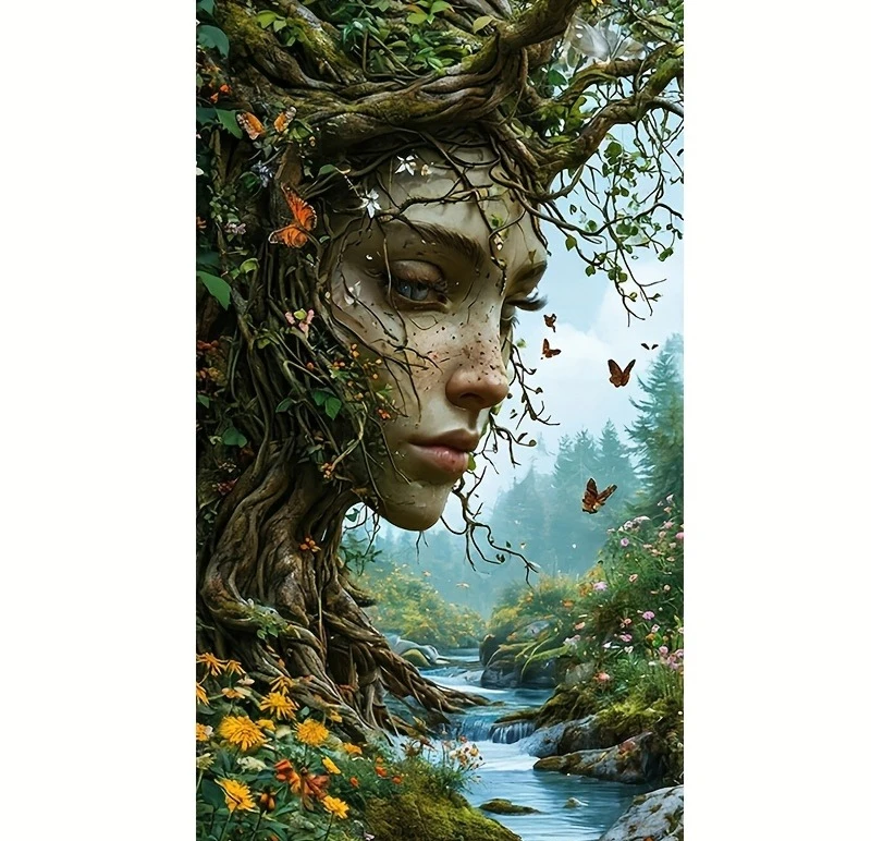

Пазлы Tree Woman Natural Wonder 500/1000/1200/2000 элементов: Семейные игры для игровой комнаты, спальни, подарки