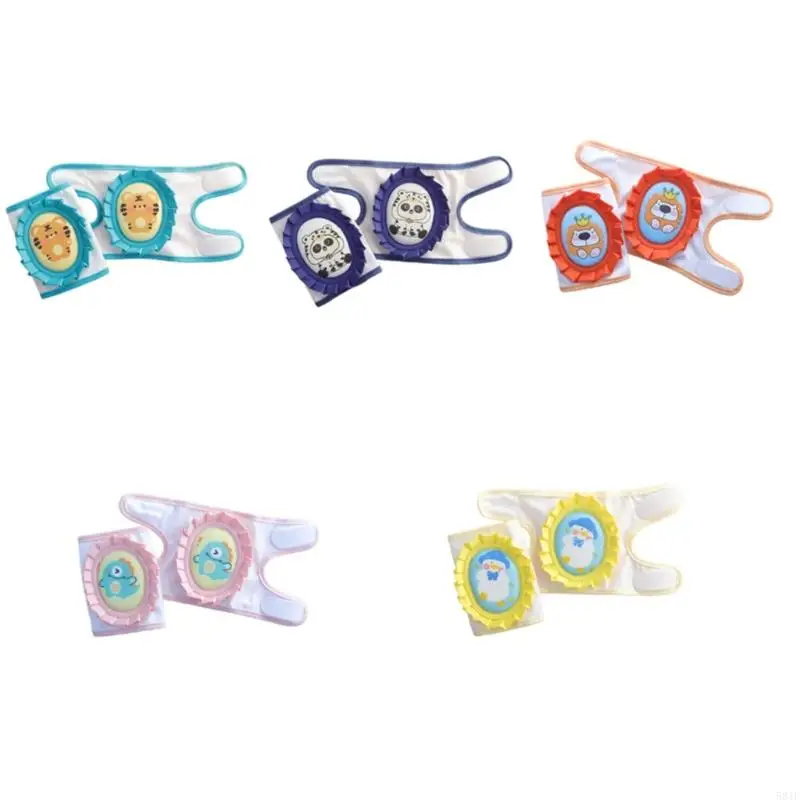 

581F Summer Baby Leg Warmer Thin Elastic Fabric Kneepads Soft Padding Crawling Protections Daily Play Comfortable