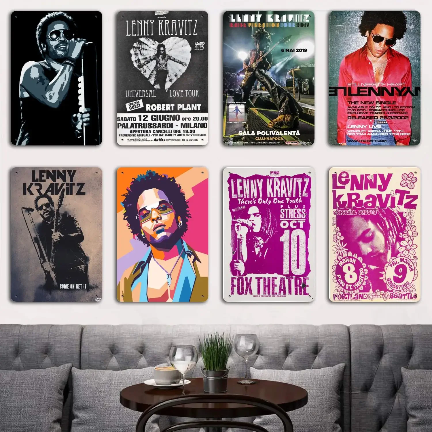 lenny kravitz Tin Metal Plaques and Signs Wall Decor, Captain Poster, Vintage Decor, Bar, Pub, Club, Wall Decoration