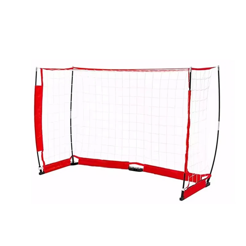 تجميع هدف كرة القدم الفولاذي البسيط، شبكة كرة القدم المحمولة الخارجية بطول 6 × 4 أقدام