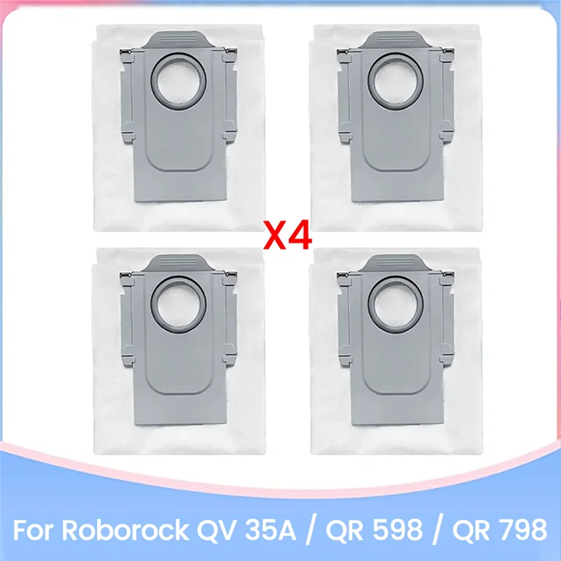 BAAM-Вакуумный мешок для пыли для робота-пылесоса Roborock QV 35A/QR59/QR798, запасные части, эффективные аксессуары для чистки