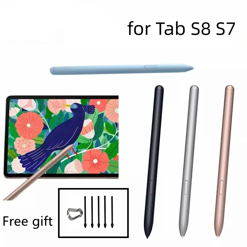 

Для Samsung Galaxy Tab S8 Stylus Tab S7 Bluetooth ручка со сменным наконечником и датчиком давления