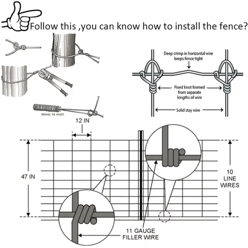 Customization Wholesale Field Fence Farming Farm Guard Field Fence Cattle Fence