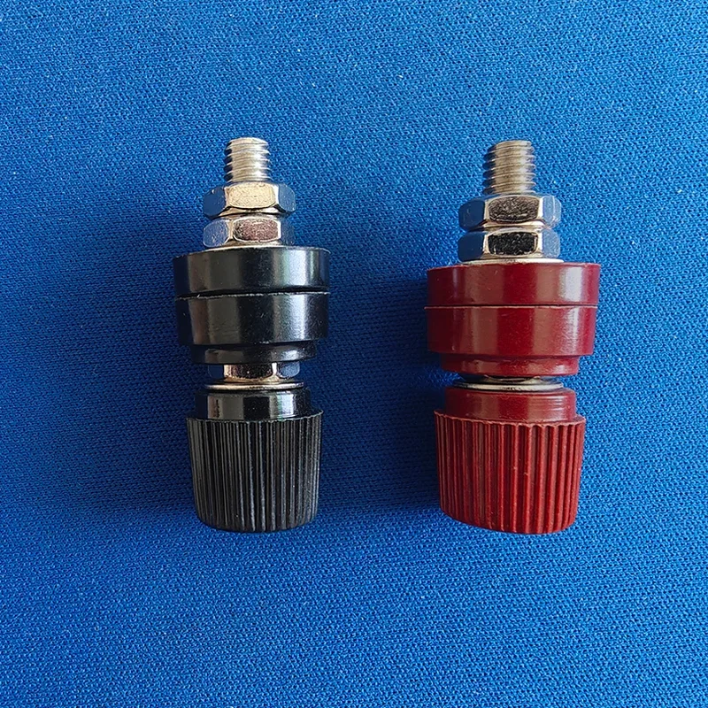 

1Pcs Red black 6mm Posts Terminal Blocks Power Supply Terminals M6 Welding Machine Inverter Post Connector