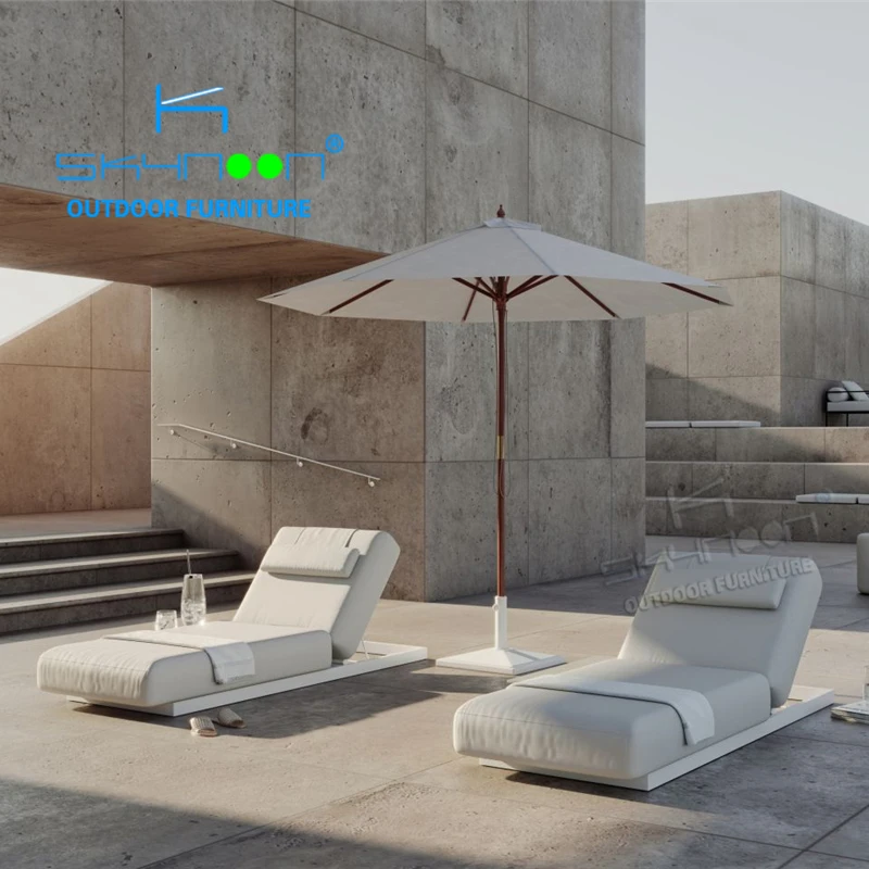 

Luxury Customized Aluminum Sunbed Beach Adjustable Poolside Lounge Chairs Garden Furniture Outdoor Patio Sun Lounger(43046)