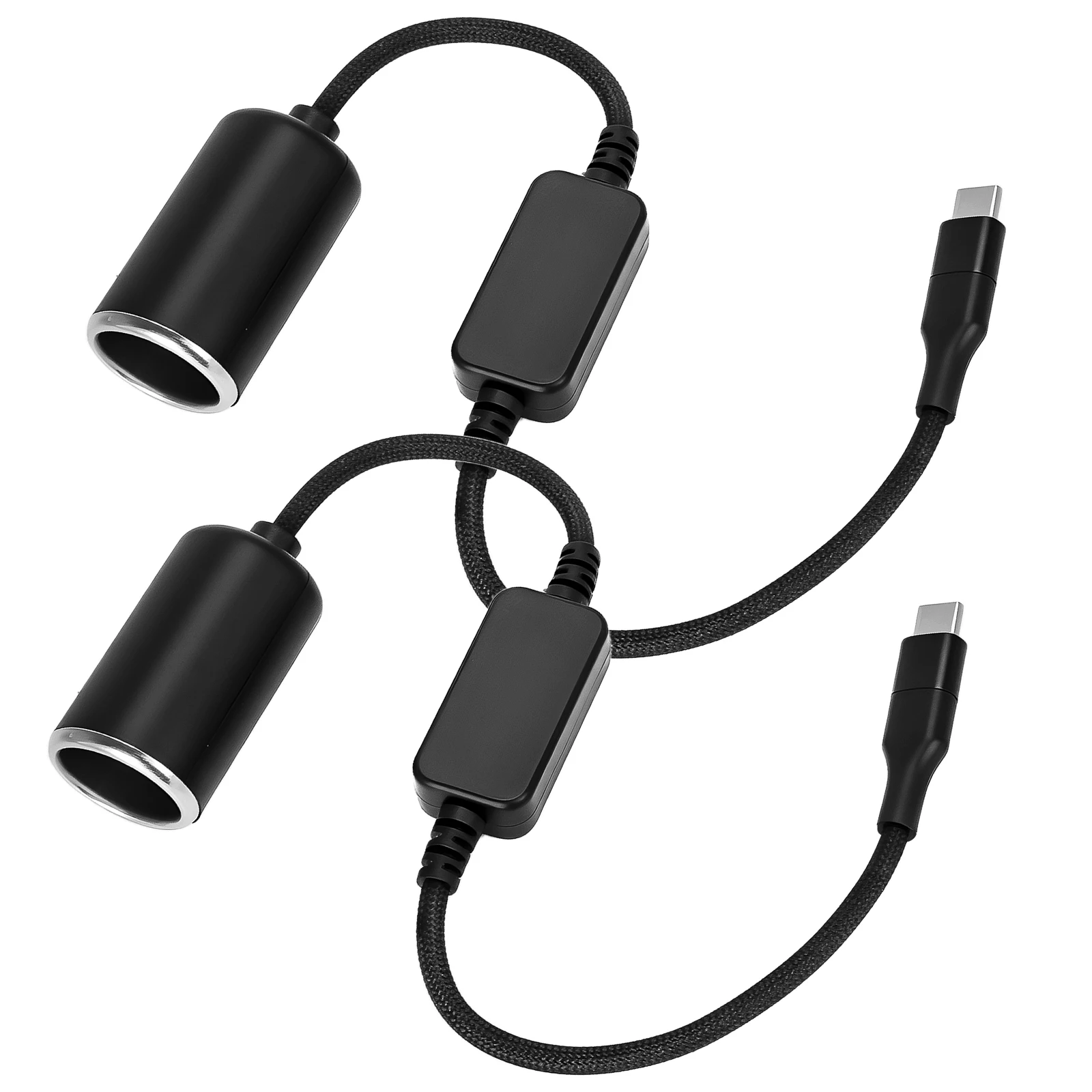 5V Type-C To 12V Cigarette Lighter Female Socket USB to Cigarette Lighter Adapter with Voltage Converter Car Accessories