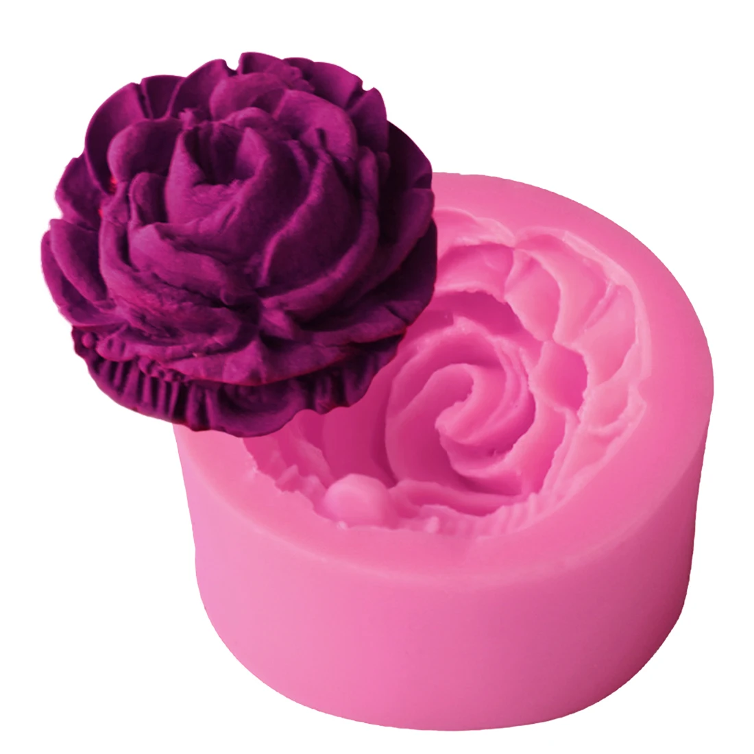 1PC Cake Decorating Tools 3D Rose Flower Silicone Mold Fondant Gift Decorating Chocolate Cookie Soap Polymer Clay Baking Molds