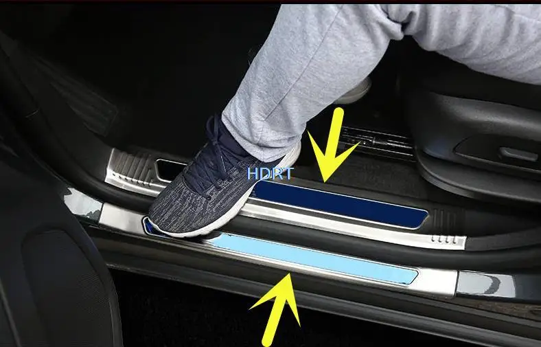 For Chevrolet Equinox 2017-2021 High-quality stainless steel Door Sill Cover Welcome Pedal Trim Protector Car-style Accessories