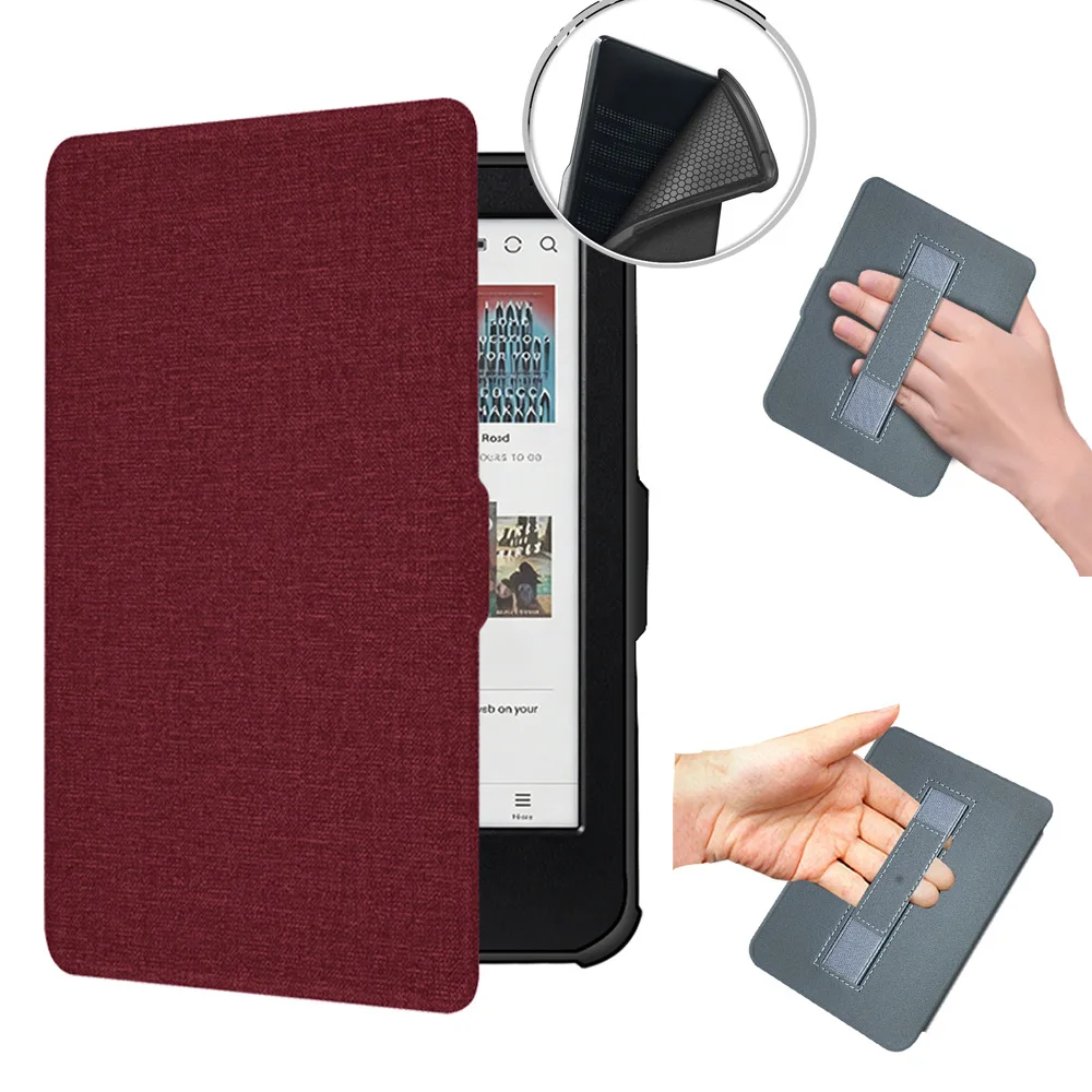 Handheld Smart EBook Cover For Kobo Clara Colour / BW / 2E 6' Funda Slim Flip Case with TPU Back For Kobo N365 N367 N506 6inch