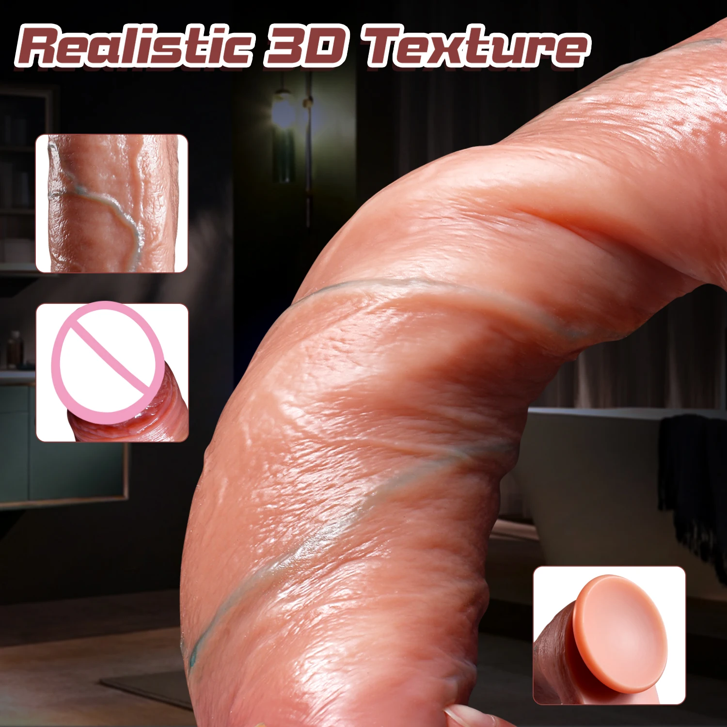 Big Penis Realistic Dildos Female Vagina Masturbator Silicone Skin Feeling Soft Dildo Suction Cup Sex Toys for Women Men