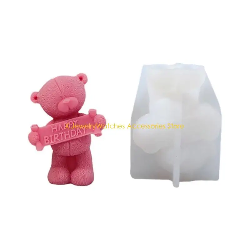 

31KD Bear Silicone Mold for Hand-made Desk Decorations Silicone Mould