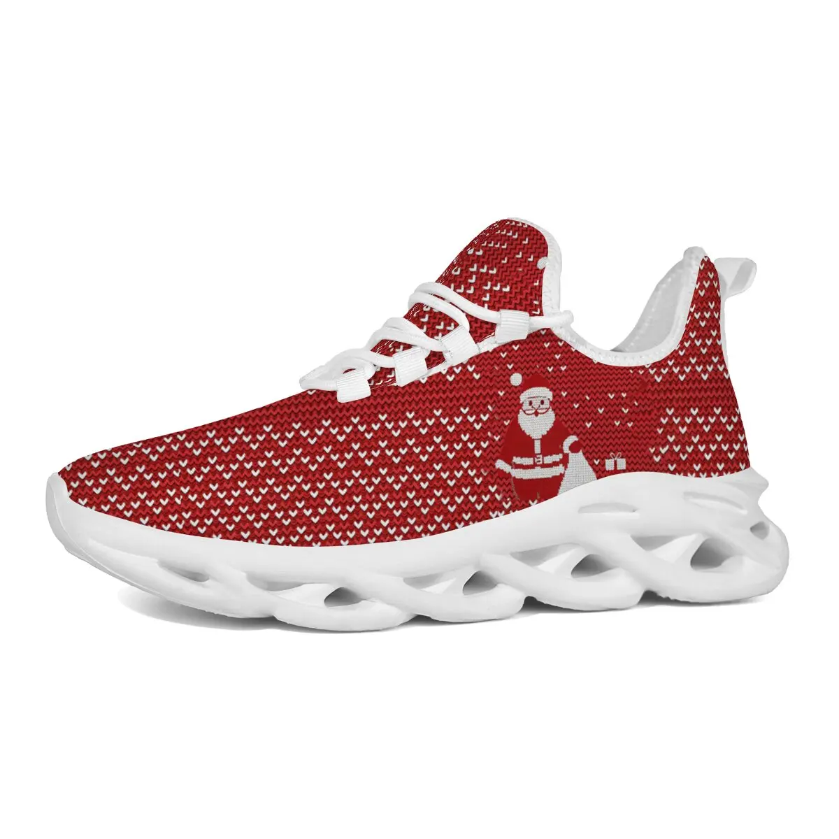 

Santa Claus Red Athletic Sneakers Men's Flat Shoes New Style Men's Spring and Autumn Outdoor Sports Shoes for Women
