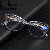 +1.0 +1.25 +1.75 +1.5  to +4 Cat Eye Reading Glasses Women Fashion Design Anti Blue Light Prescription Presbyopia Eyeglasses