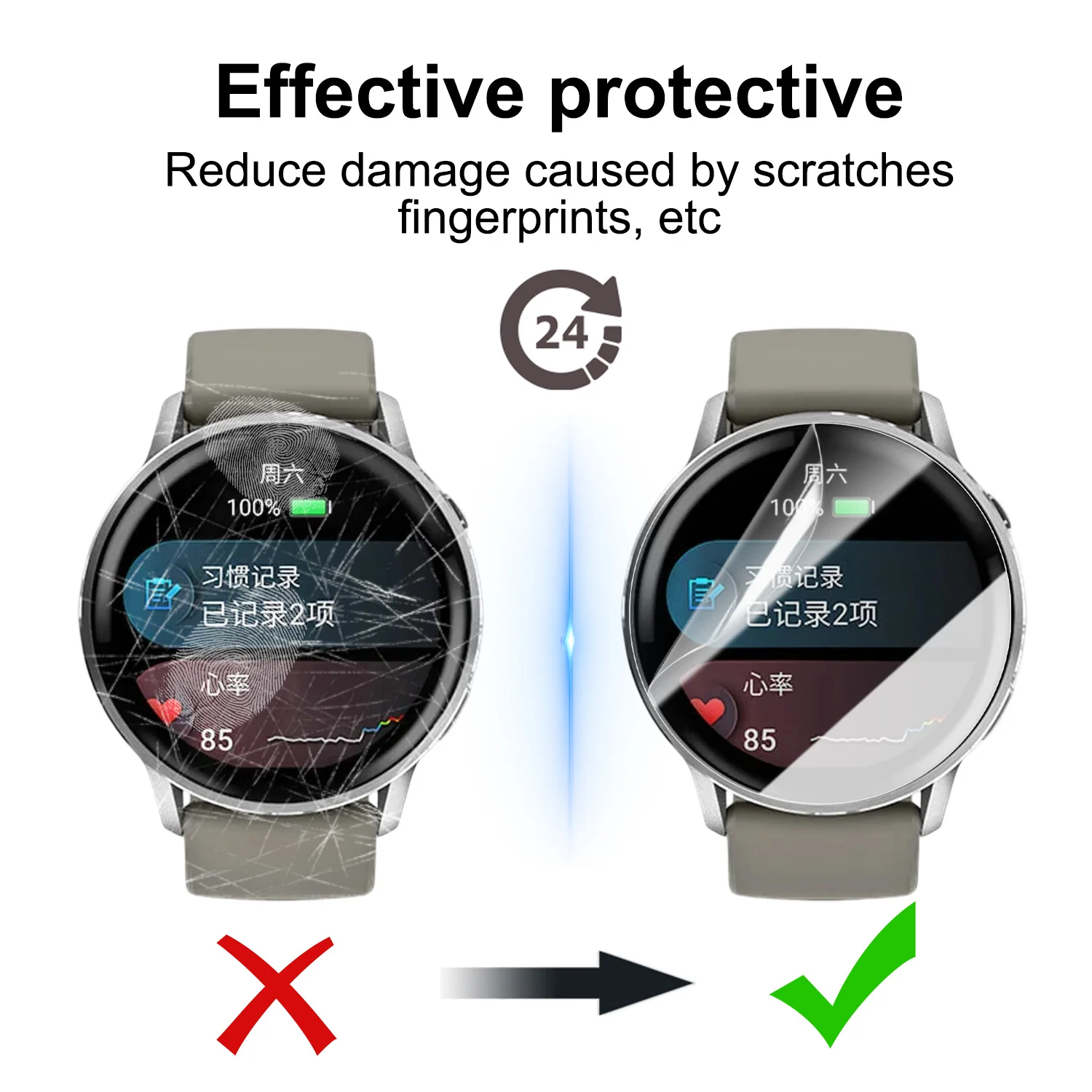 For Garmin Venu 4 Smart Watch HD Clear Slim Soft Hydrogel Films For Garmin Venu4 41MM 45MM Screen Protector Not Glass - Image 3