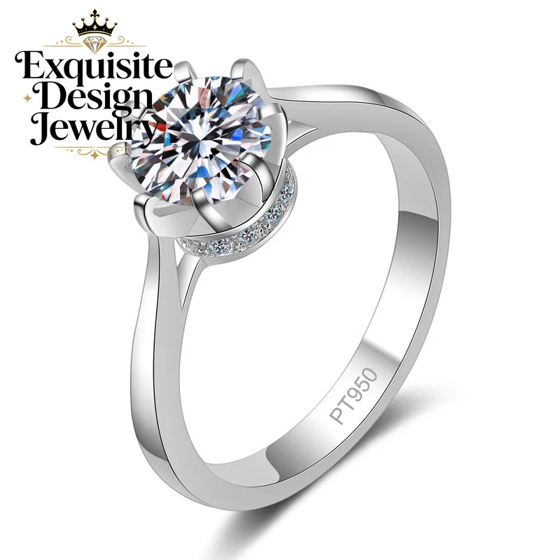 exquisite-platinum-pt950-sparkling-1-carat-moissanite-ring-classic-prong-set-diamond-wedding-band-charm-fine-jewelry-gift