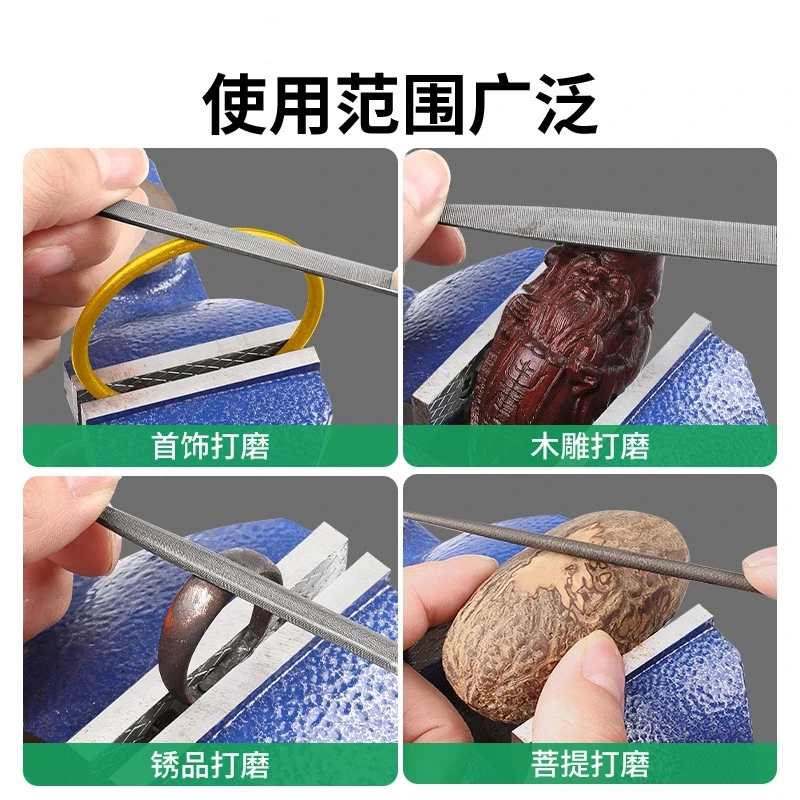 Jewellery Shaping File, Gold and Silver Polishing File, Fine File, Flat Triangular Semi-Circular File, Goldworking Tool