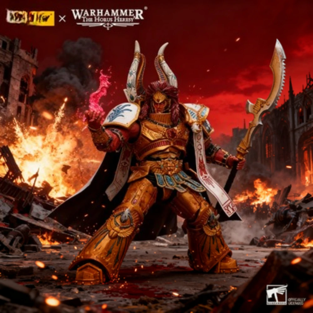 JOYTOY Action Figures 1/18 Warhammer 40K Thousand Sons Magnus The Red Primarch of The XVth Legion Collection Model Toys for Gift