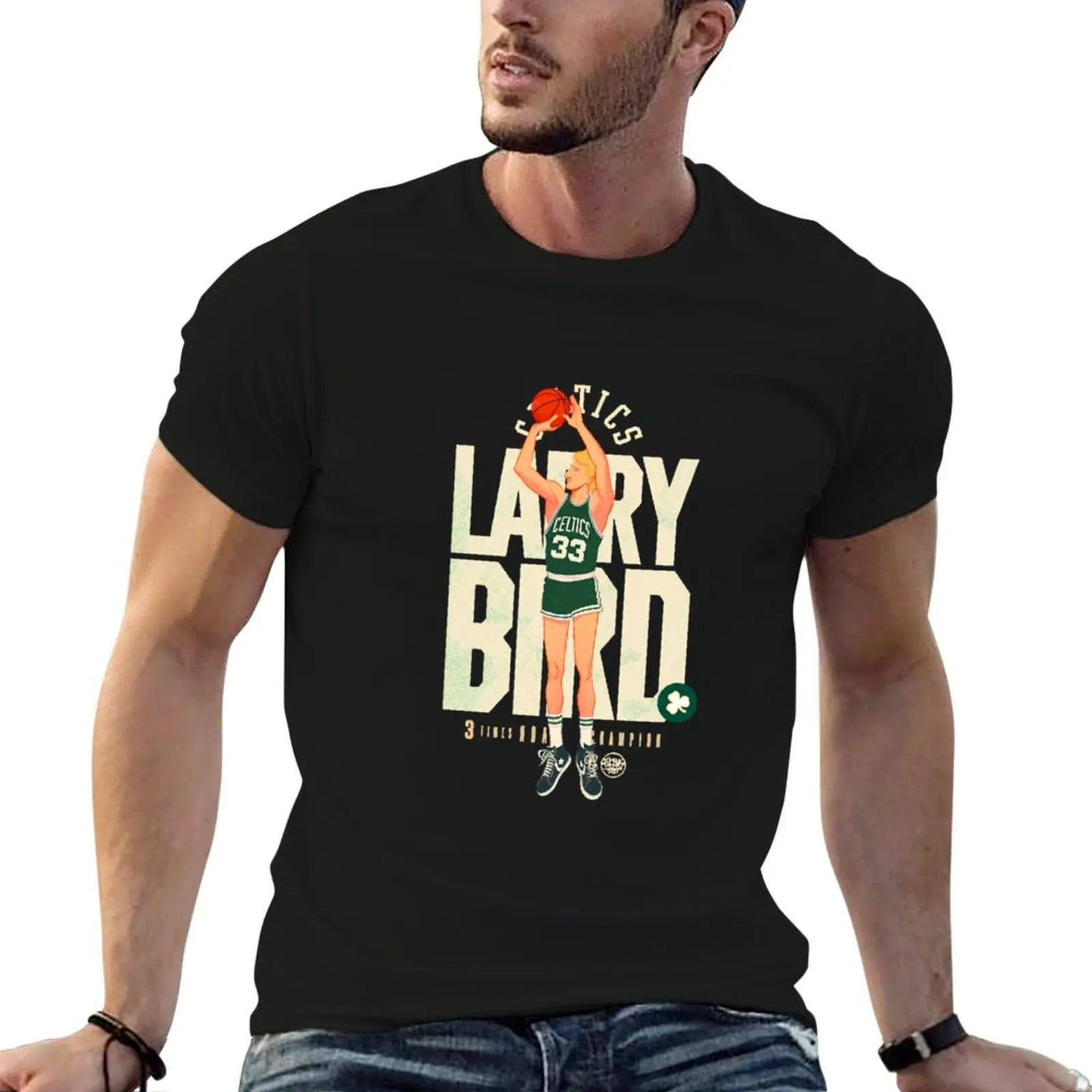 

Larry Bird T-Shirt anime t shirts oversize t shirt custom print T-Shirt