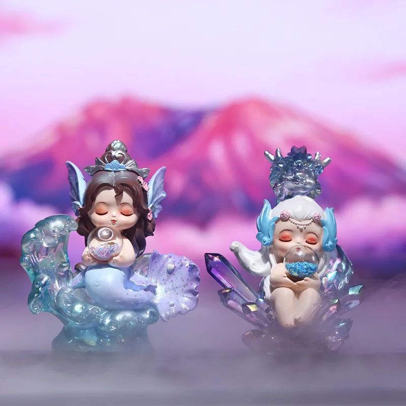 الكرتون تمثال راتنج صندوق أعمى المنزل مكتب سطح المكتب الديكور هدية عيد ميلاد لعبة العصرية الوحش جبل البحر تحصيل #1