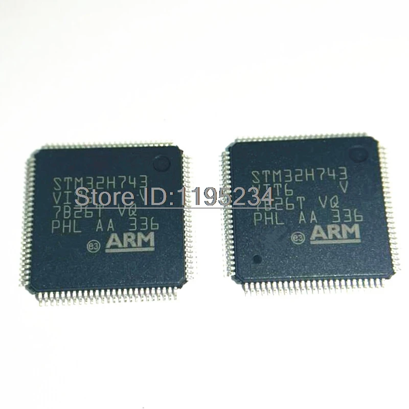 5PCS STM32H743VIT6 STM32H743 32H743VIT6 MCU 32BIT 2MB FLASH 100LQFP New and Original